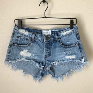 Free People x One Teaspoon Bonitas Cutoff Shorts